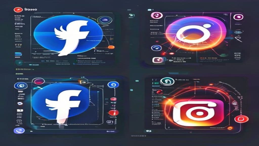Multi-platform social media contact extraction dashboard showing LinkedIn, Facebook, and Twitter data